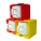 Cube Mug - Red, Orange and Yellow Set