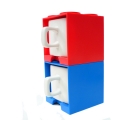 Cube Mug - Blue and Red 2 in 1