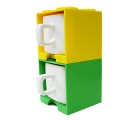 Cube Mug - Yellow and Green 2 in 1