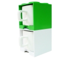 Cube Mug - Green and White 2 in 1