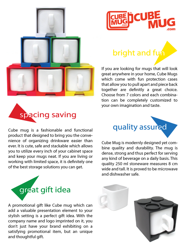 Cube Mug A4 leaflet