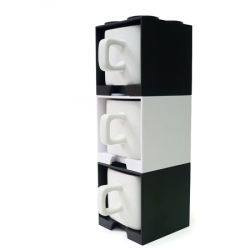 Cube Mug - Black and White Series