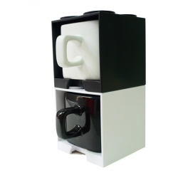 Cube Mug - Black And White - 2 in 1