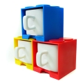 Cube Mug - Blue, Yellow and Red Set
