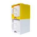 Cube Mug - Yellow and White 2 in 1